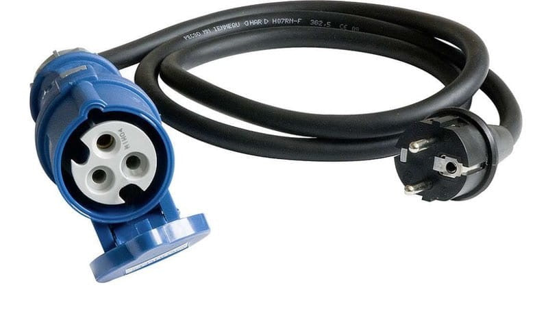Gniazdo CEE 230V Wtyczka Kabel Przedłużacz 50cm 2.5mm2