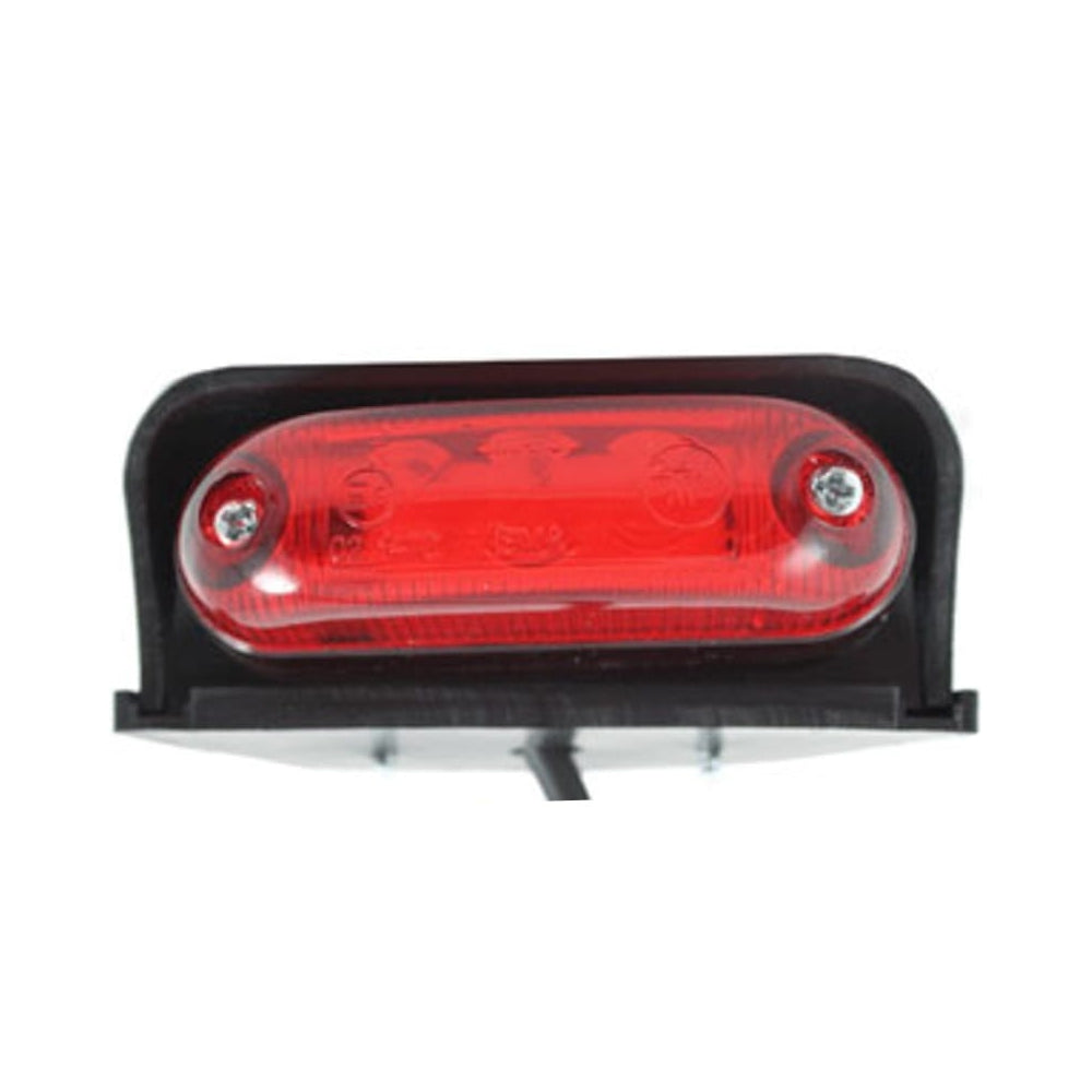 Lampa obrysowa LED Czerwona Owalna Narożna