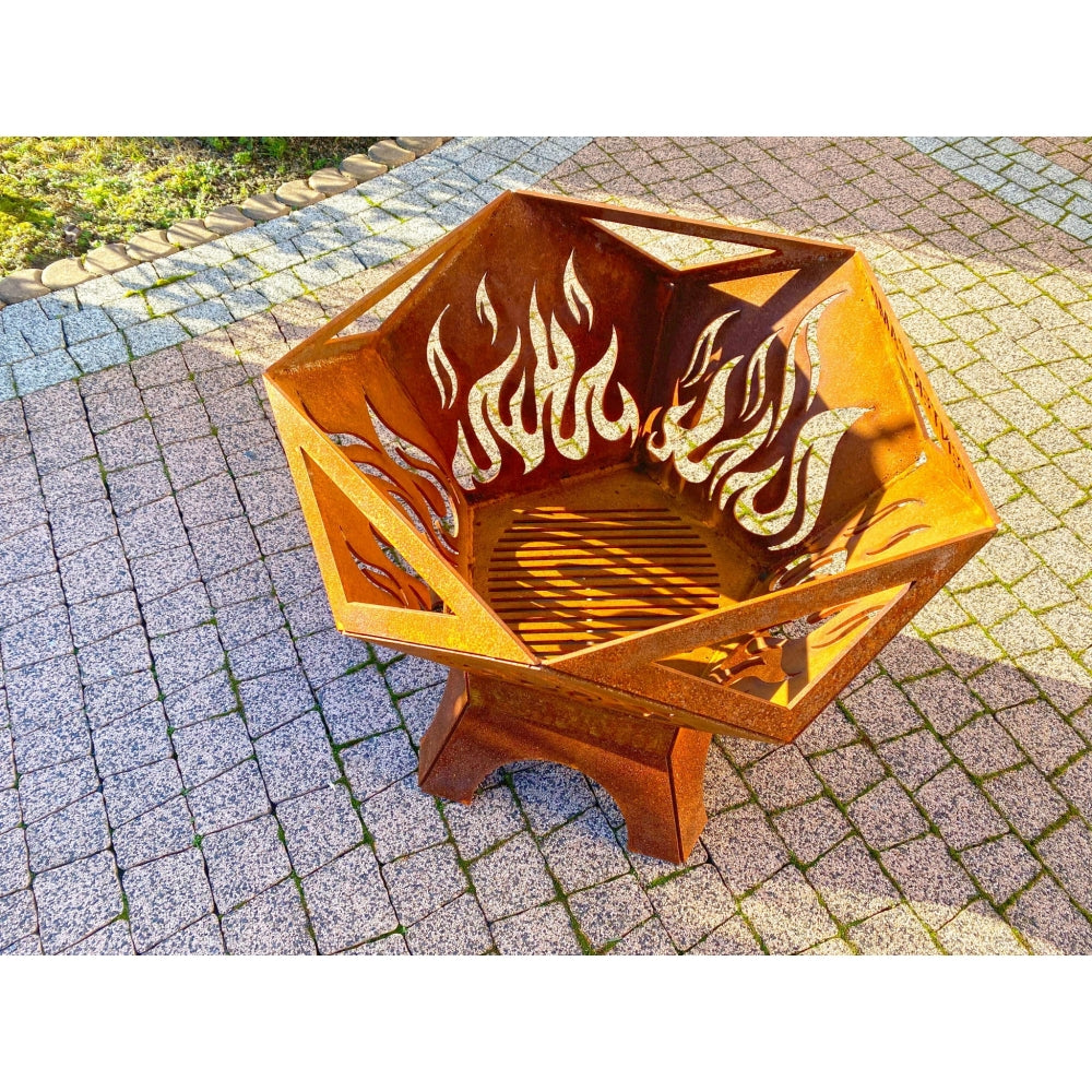Palenisko ogrodowe Grill blacha Corten duże 60cm