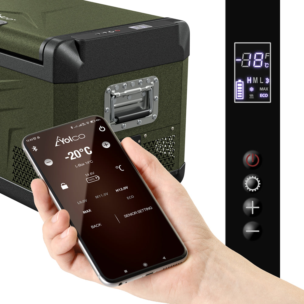 Przenośna lodówka kompresorowa Yolco GCX37 GREEN