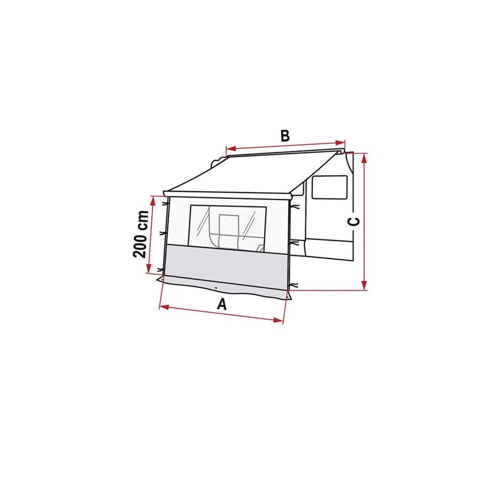Ścianka Osłona Blocker Pro do markizy F45 F65 250 cm
