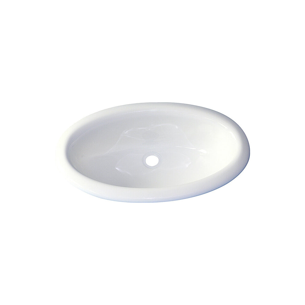 Umywalka owalna 450 x 275 mm Kolor biały - błyszczący