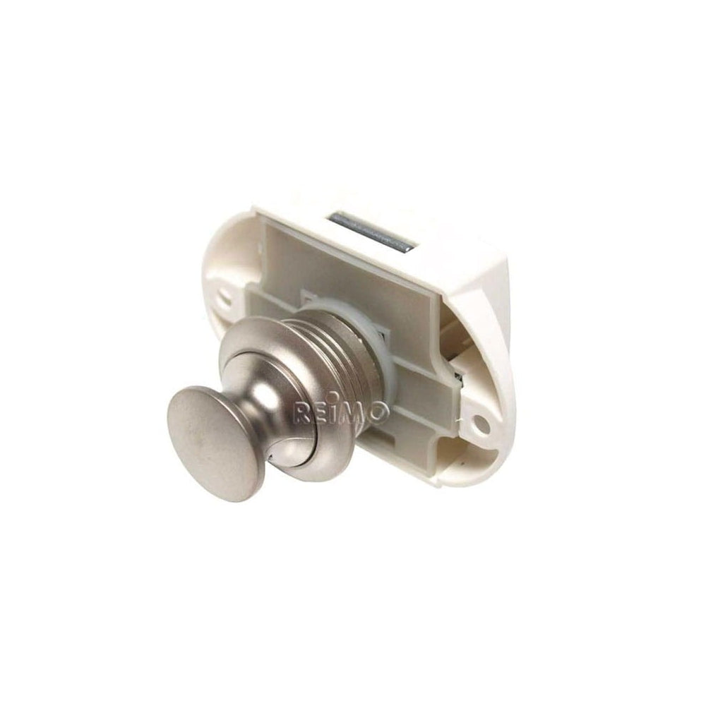 Zamek do drzwi przyczepy Push-lock srebrny