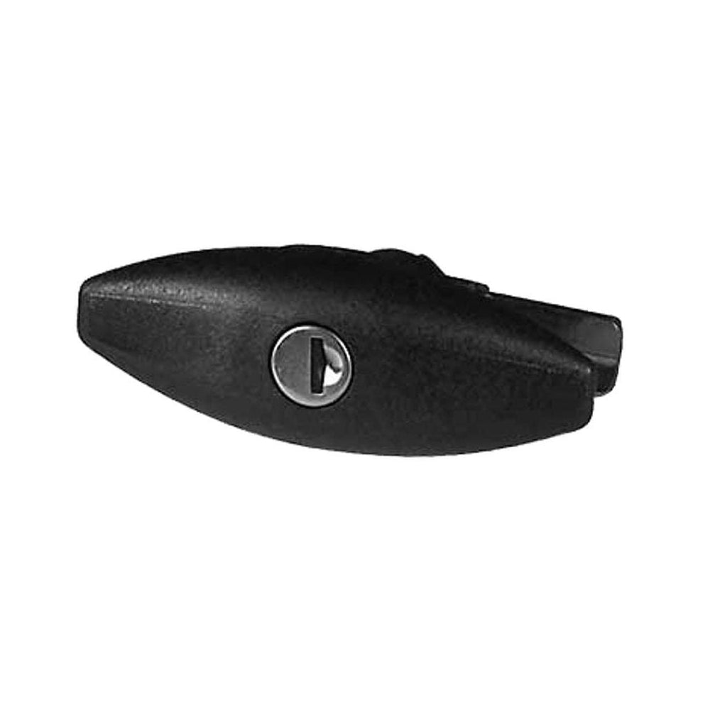 Zamek Uchwyt do klapy eliptyczny Safe-Tec czarny 110x42