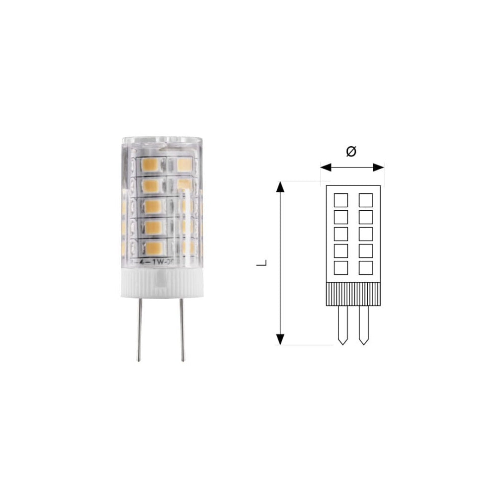 Żarówka LED G4 3W 12V Biała Ciepła Kamper Przyczepa