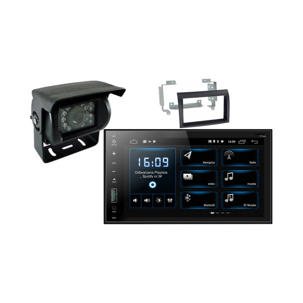 Zestaw Ducato Radio GMS 7751 Kamera BX08 Kamper Evo
