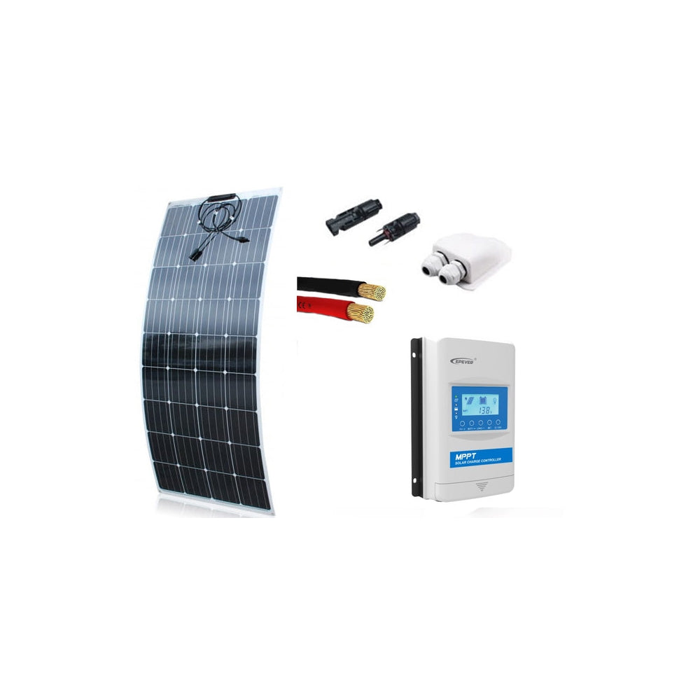 Zestaw solarny 160W Przyczepa Kamper MAXX Solar Elastyczny