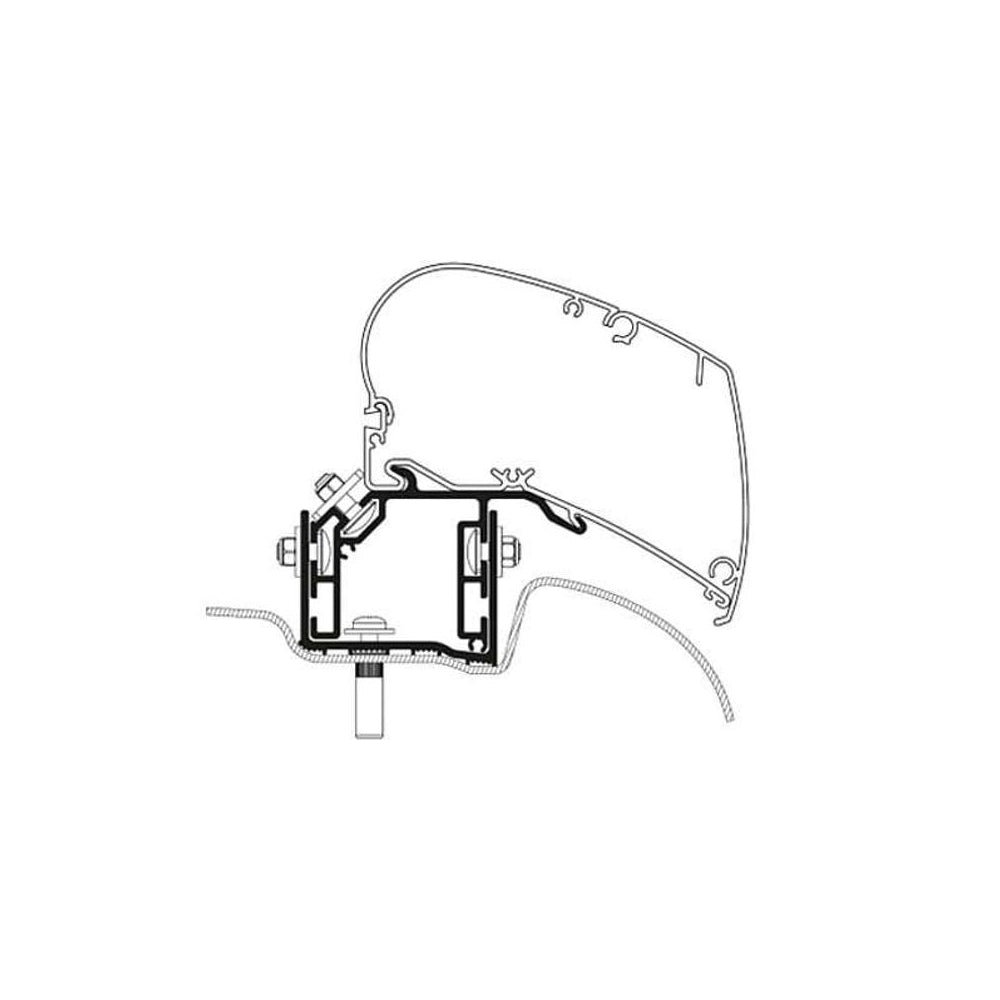 Adapter do markizy Thule VW Crafter po 2017 3szt LHD