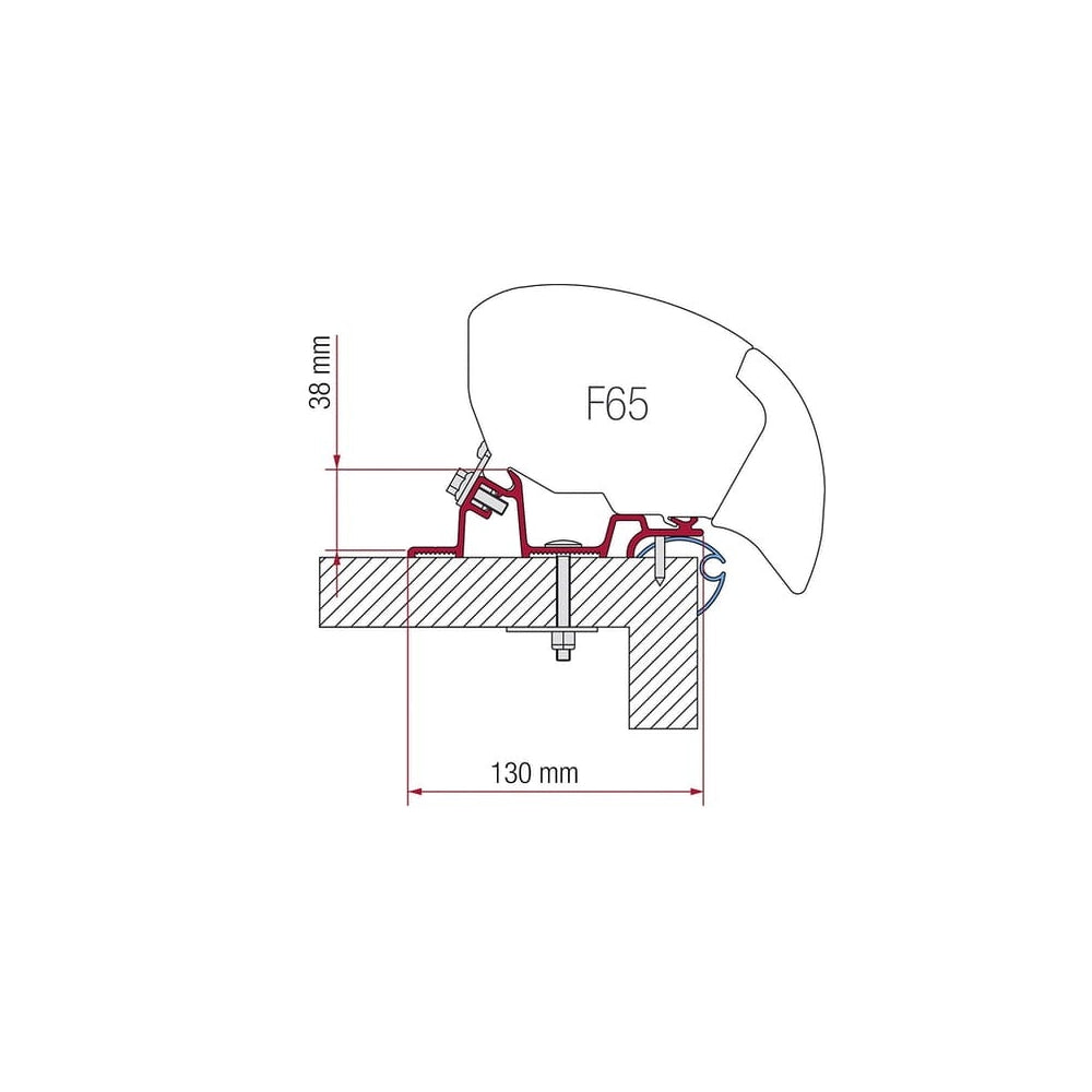 Adapter Markizy Fiamma standard 50cm 30cm