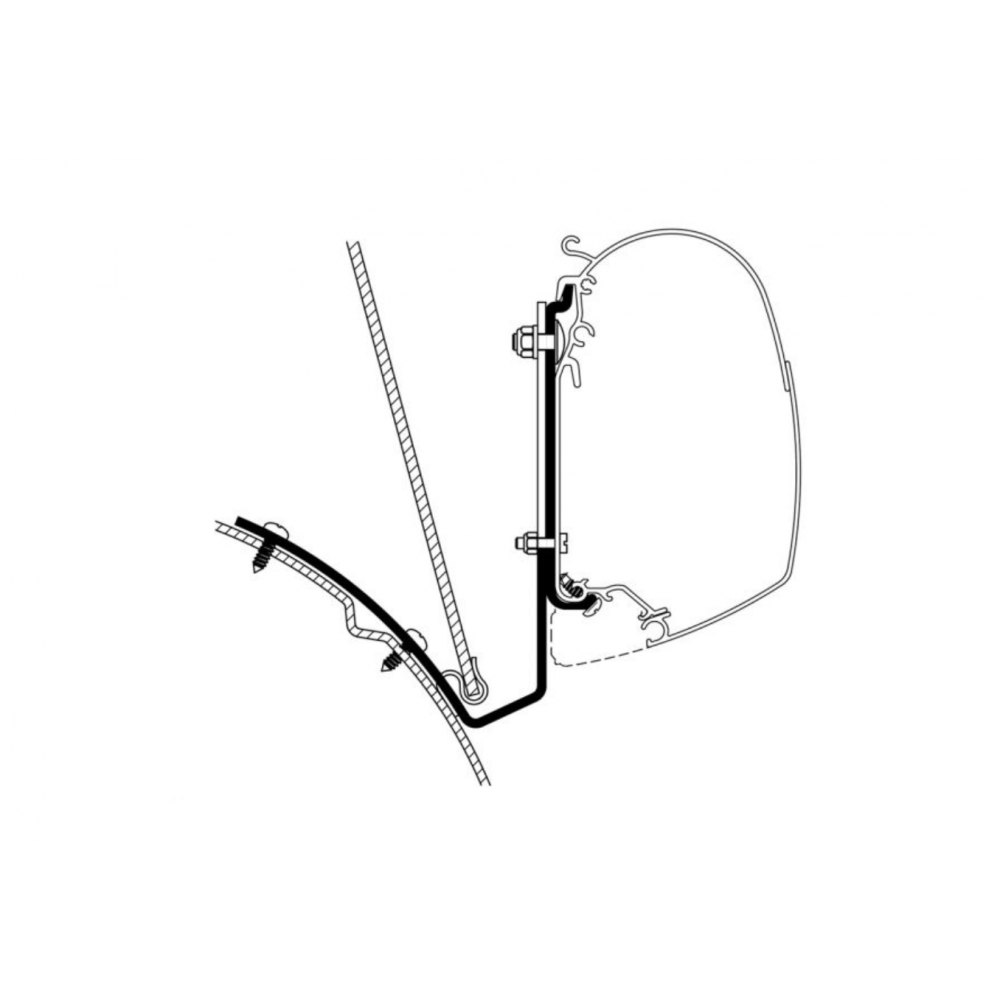 Adapter markizy Thule 5200 4900 VW T4 Lift Roof