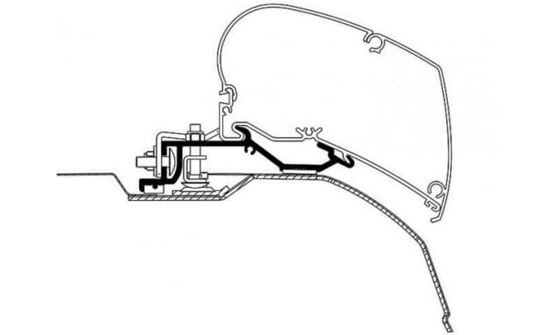 Adapter markizy Thule seria 6 Ducato po 2007 3,25m