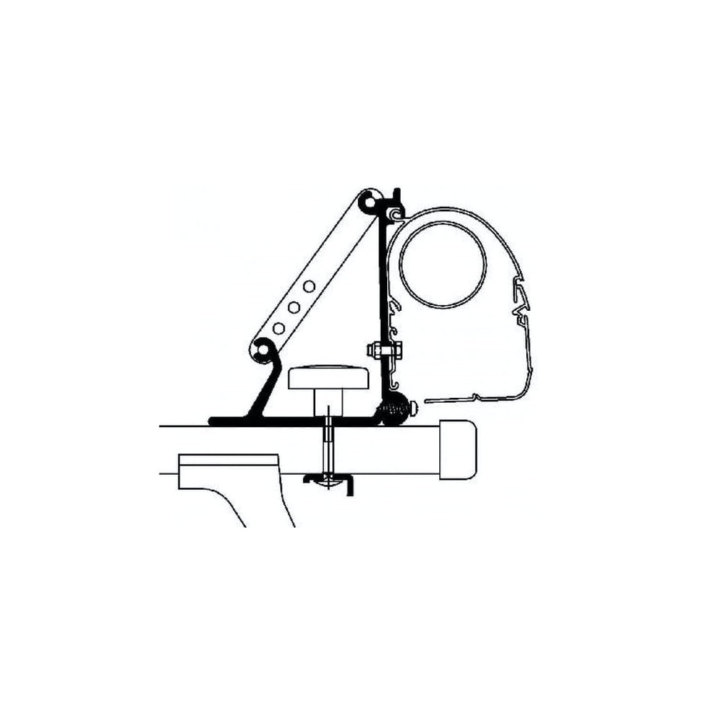 Adapter markizy Thule serii 5/8 uniwersal 2szt do relingów