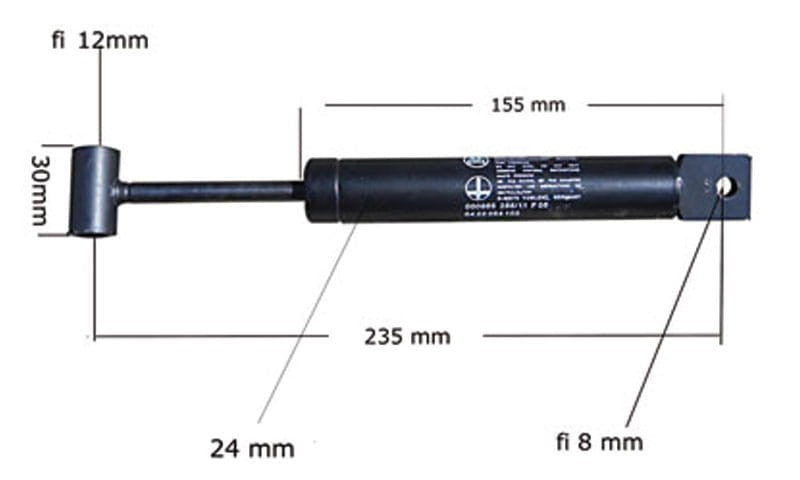 Amortyzator Siłownik Teleskop BPW Peitz PAV SR1,3 235mm