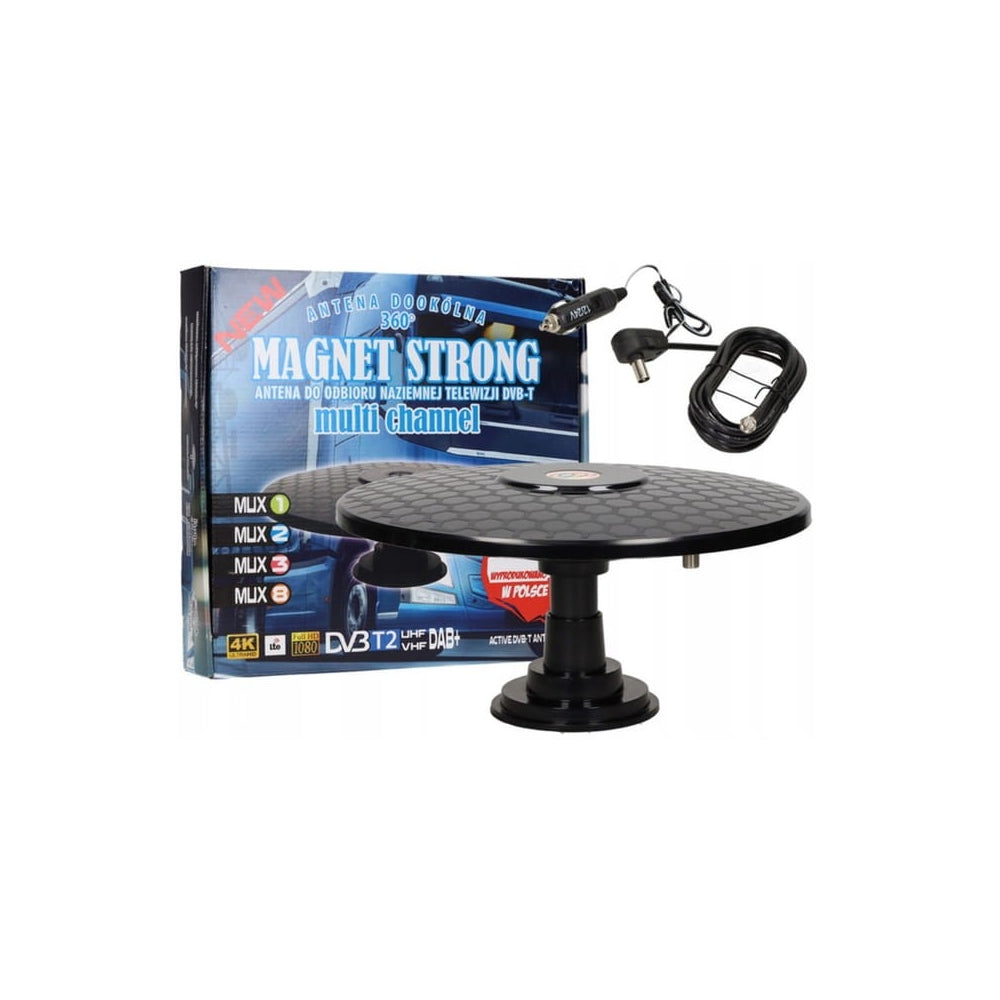 Antena DVB-T Magnet Strong Dookólna 12/24V Kamper Przyczepa