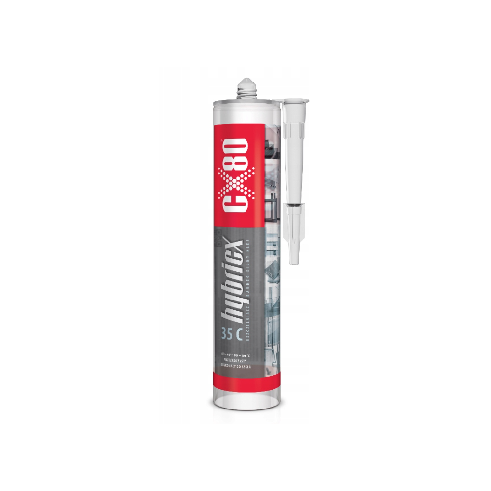 CX80 HYBRICX 35C 290ML - Hybrydowy klej i uszczelniacz przezroczysty