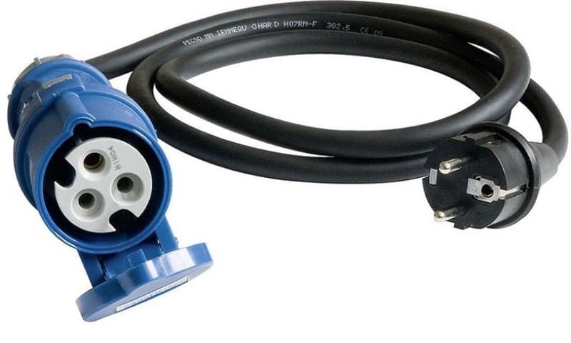 Gniazdo CEE 230V Wtyczka Kabel Przedłużacz 1.5m 2.5mm2