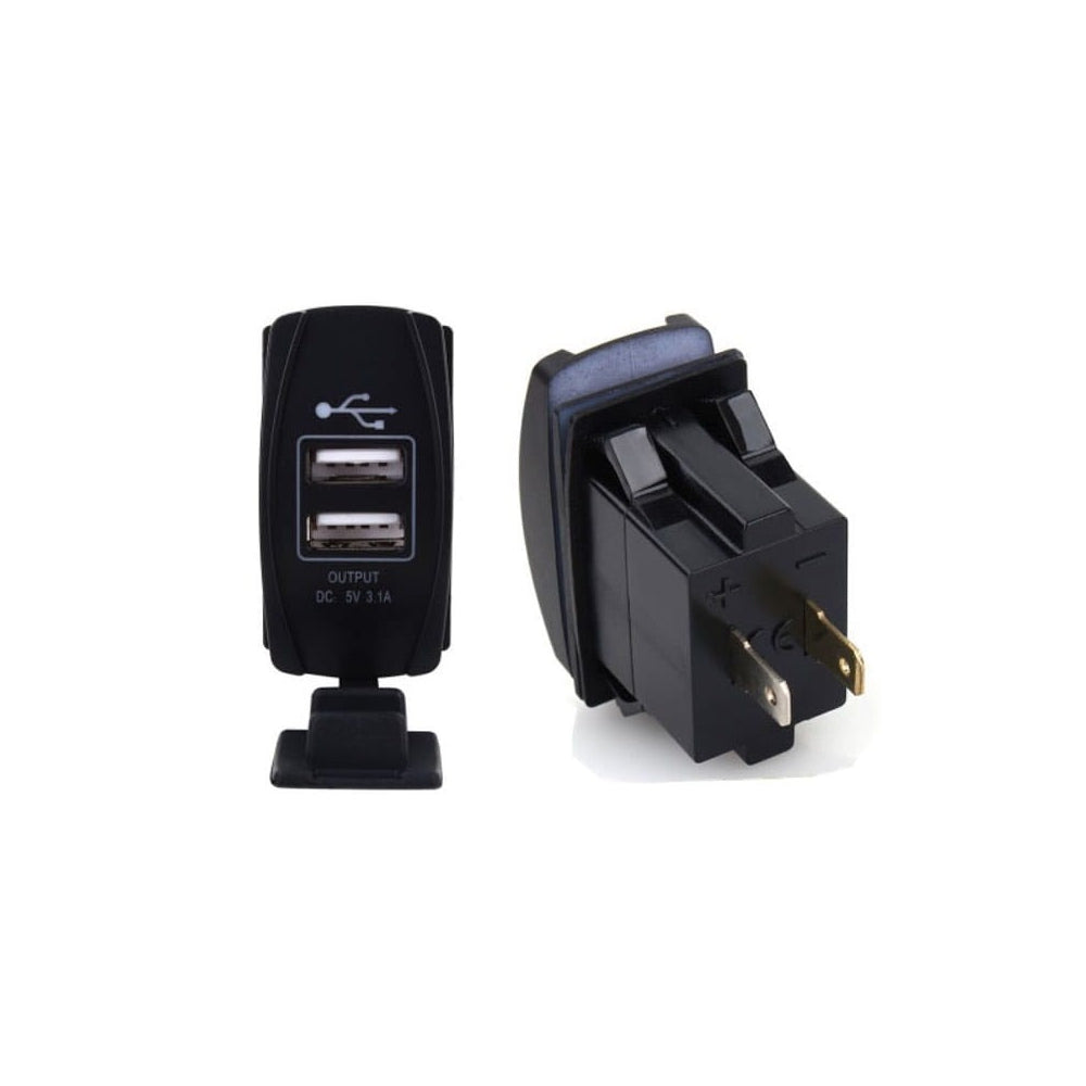 Gniazdo do zabudowy 2x USB 12/24V Ładowarka