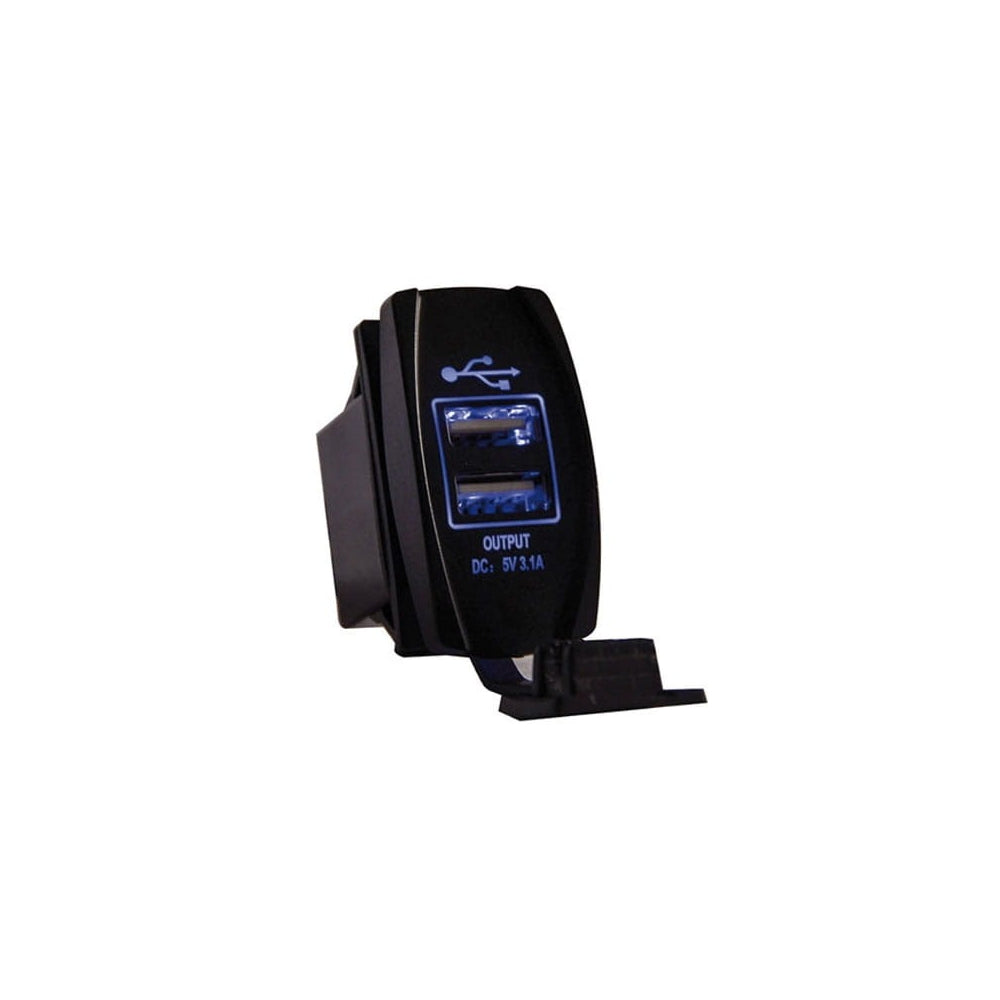 Gniazdo do zabudowy 2x USB 12/24V Ładowarka