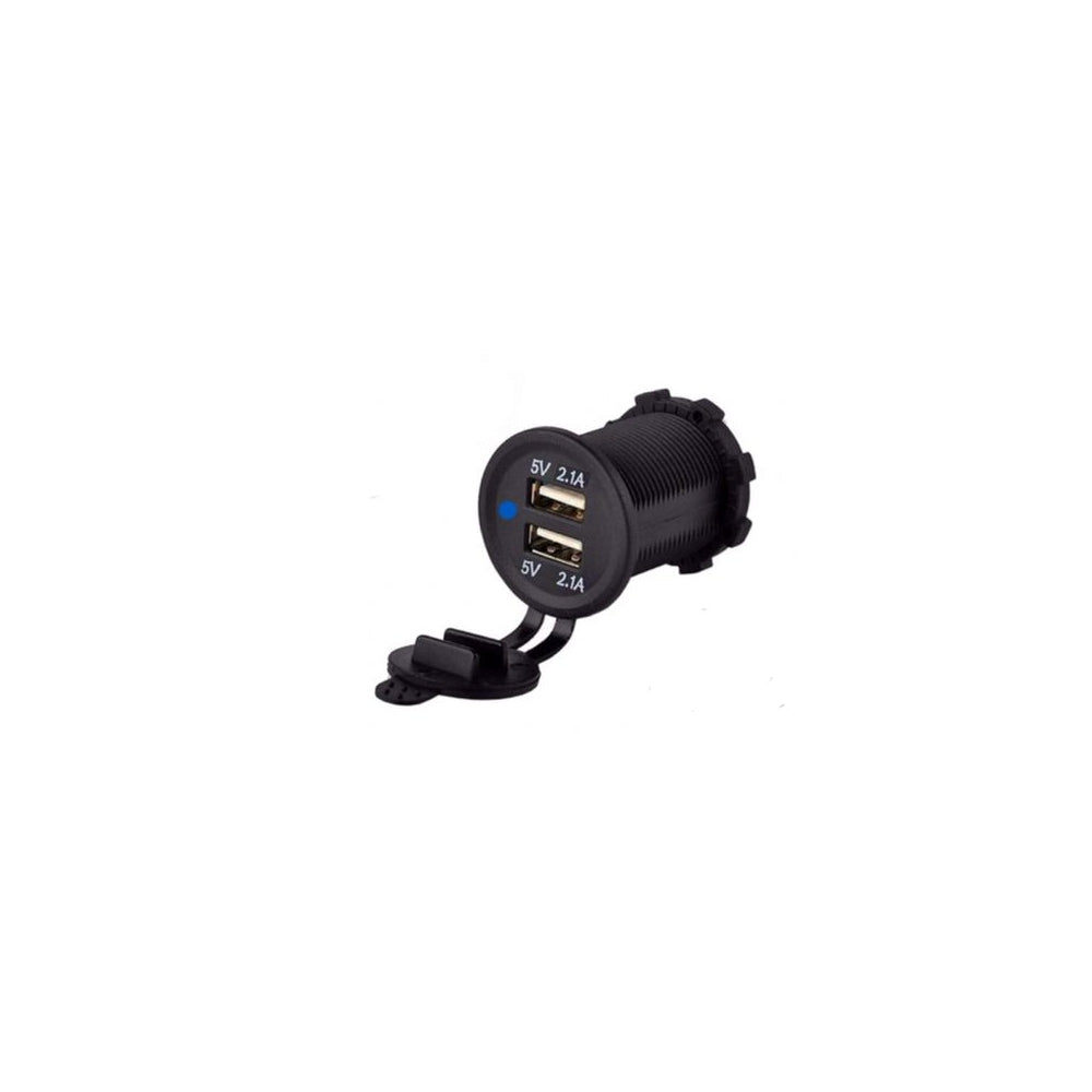 Gniazdo ladowarka do zabudowy 2x USB 2.1A 12V 24V