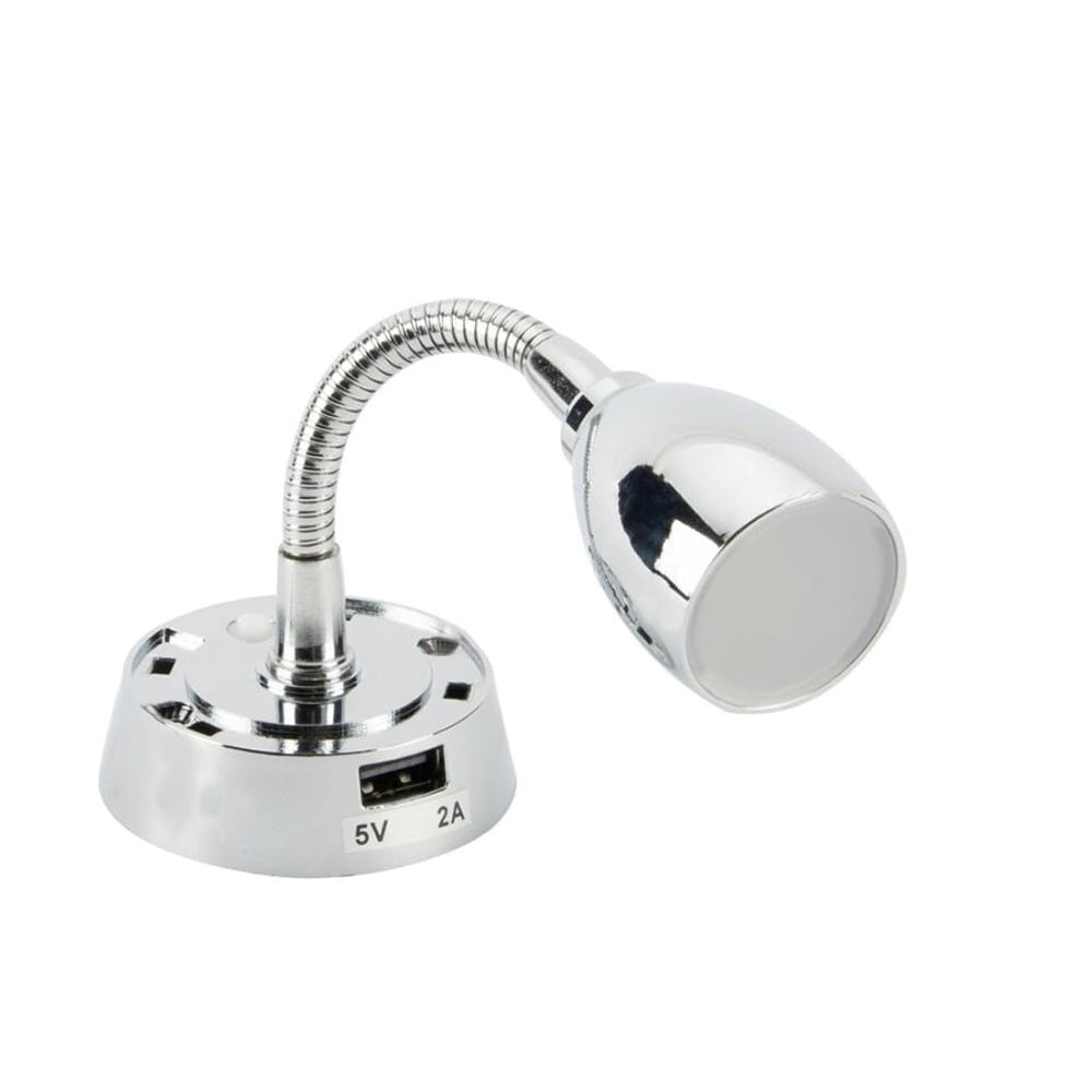 Kinkiet Lampka do czytania meblowa 12V USB Flexi