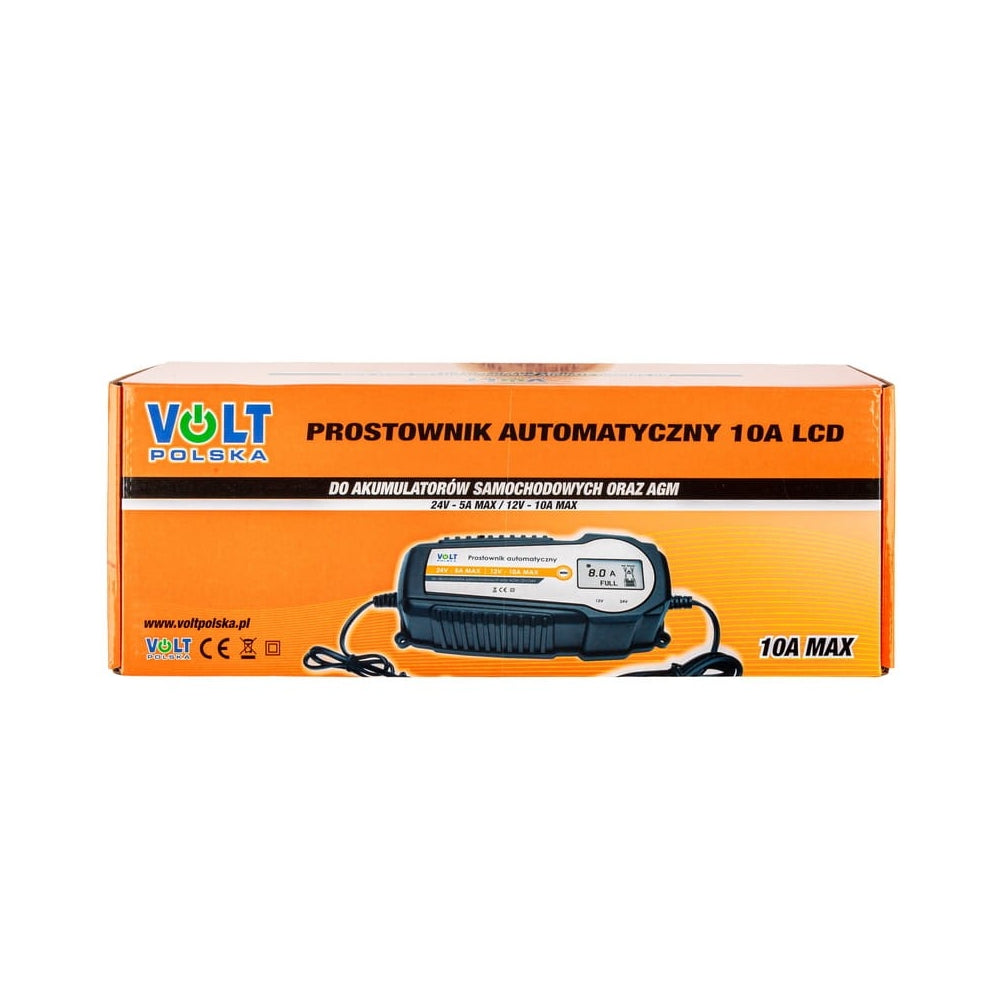 Ładowarka procesorowa 24/12V 10A LCD Przyczepa Kamper