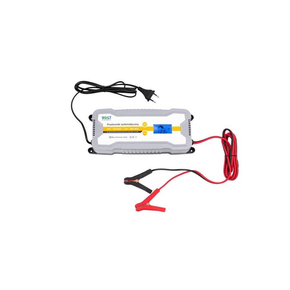 Ładowarka procesorowa 24/12V 20A LCD Przyczepa Kamper