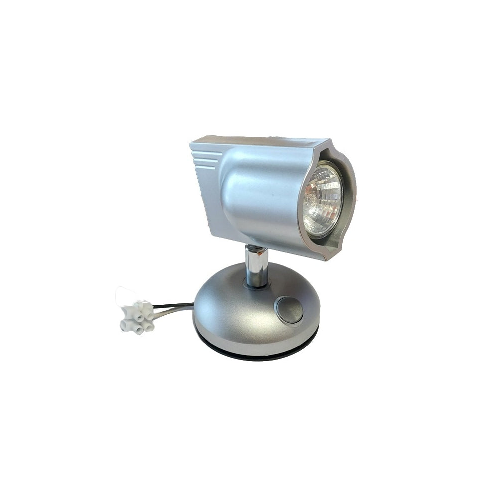 Lampa lampka sufitowa 12V 20W przyczepy kampera srebrna