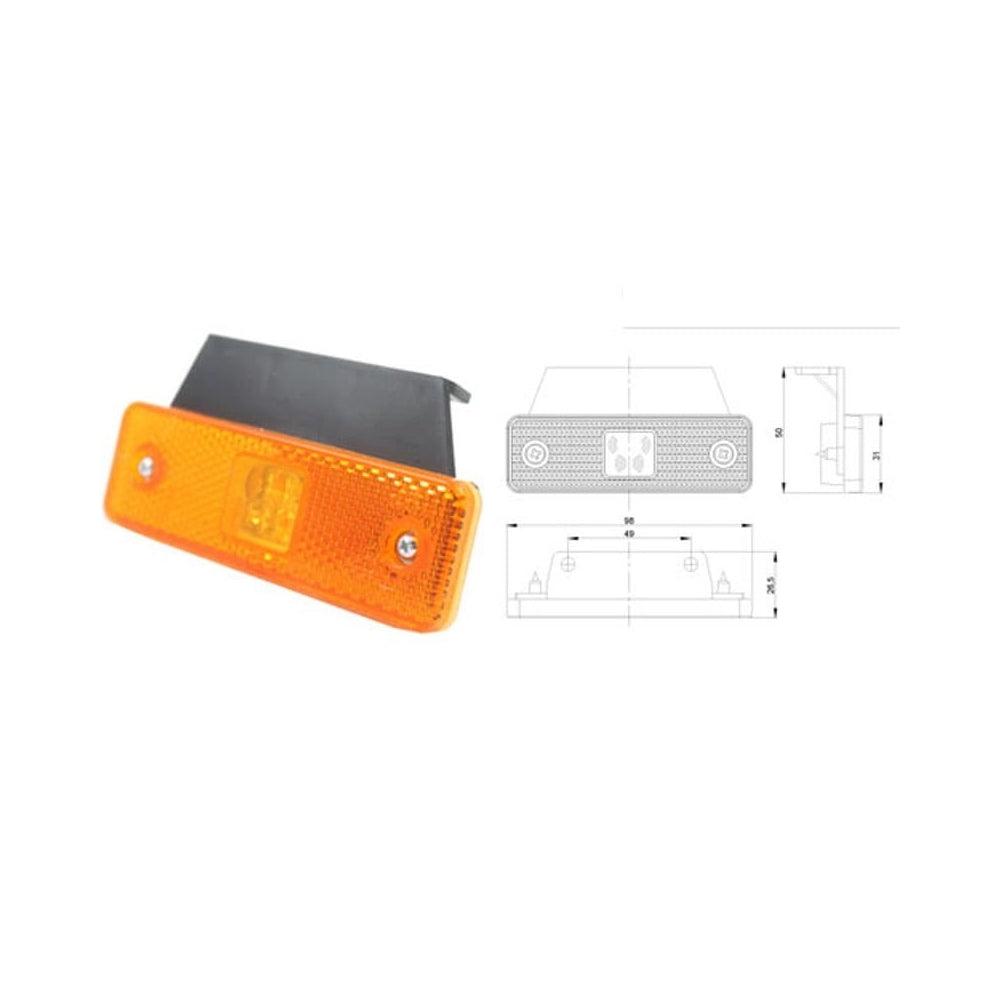 Lampa obrysowa LED z wieszakiem Odblask