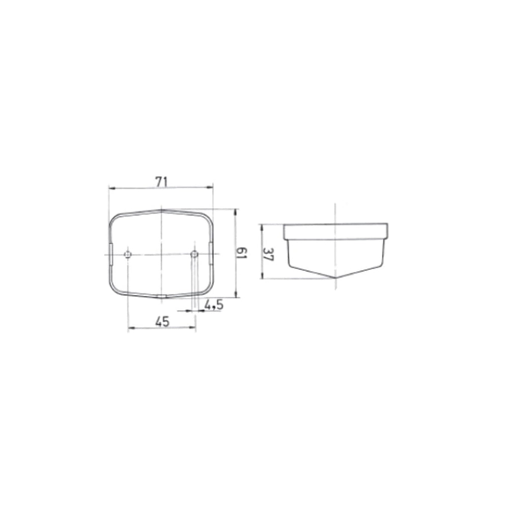 Lampa pozycyjna Jokon czerwono/białe SPL115