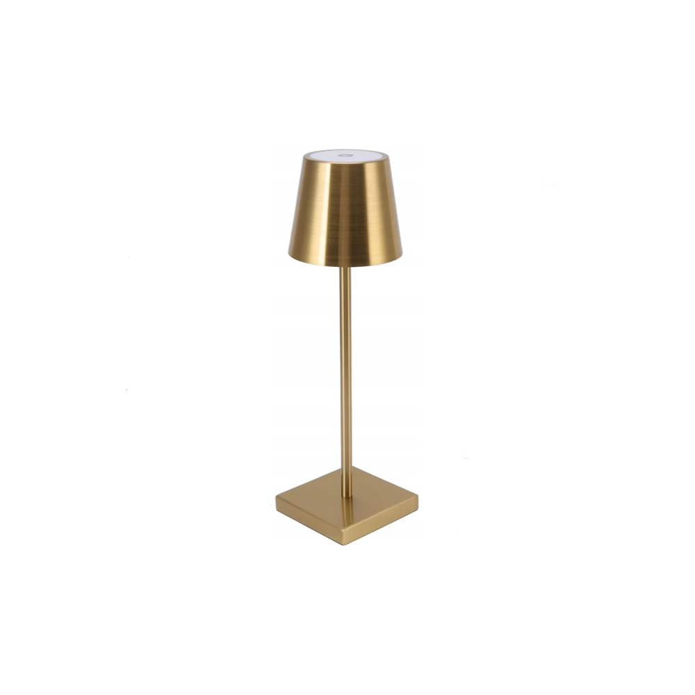 Lampa stołowa bezprzewodowa z akumulatorem ładowana USB-C - Złota