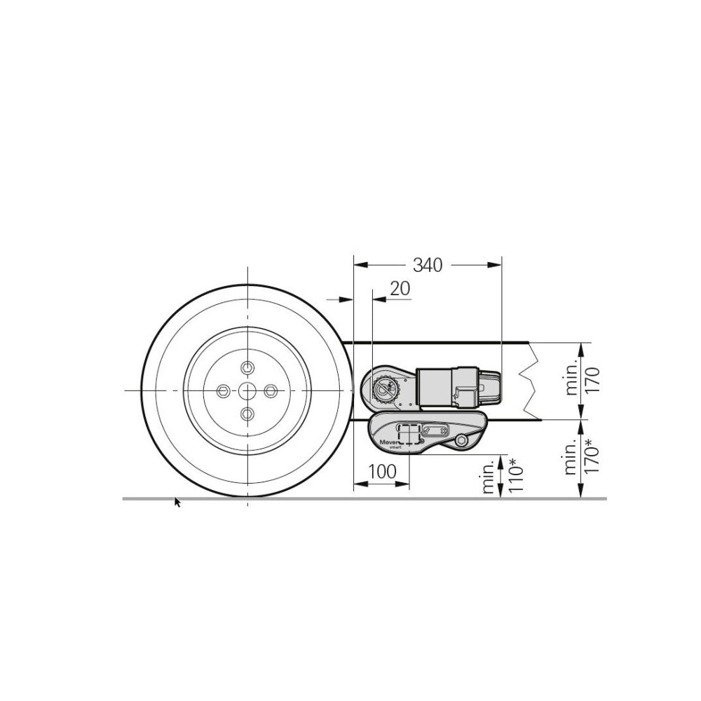 Napęd mover Truma Smart M ≤ 2000 KG na 1 oś