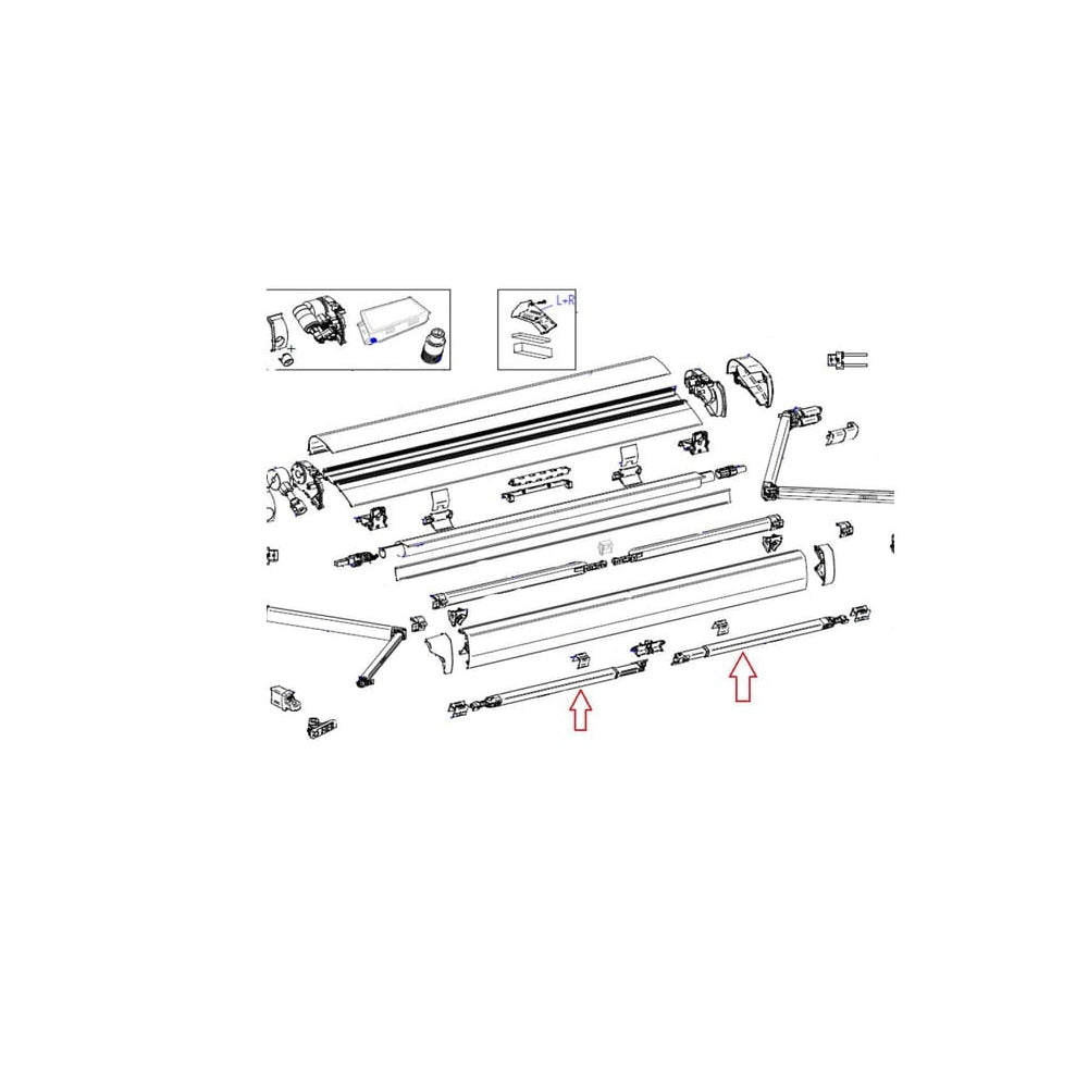 Noga podporowa 3,5-4,5m markizy Thule 6300
