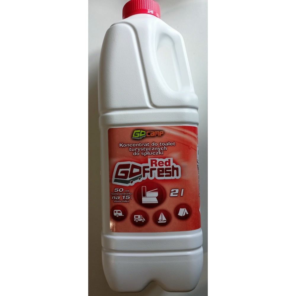Płyn do toalet turystycznych 2L GoFresh Red Nowość