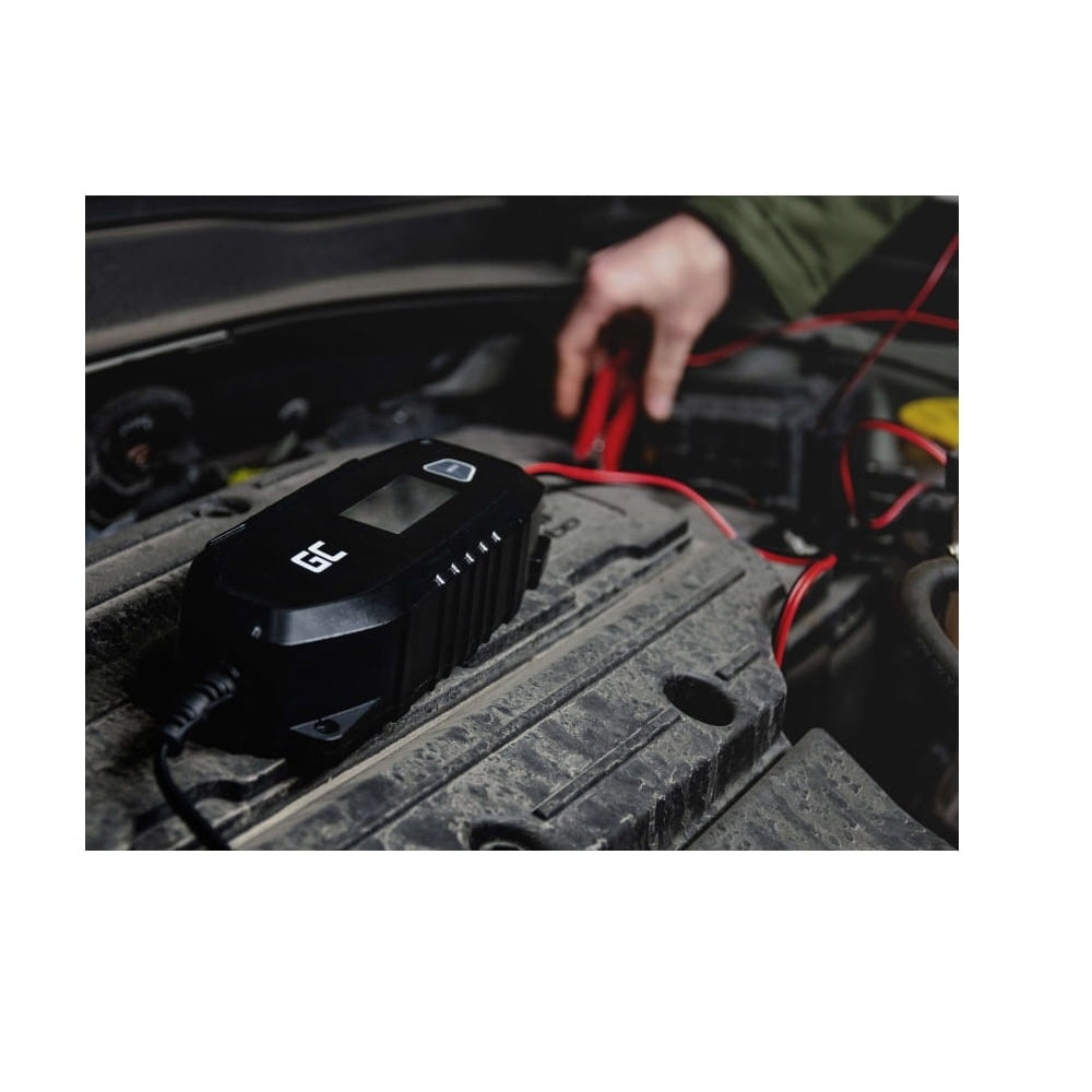 Prostownik Green Cell do akumulatorów 6V / 12V (4A) z funkcją inteligentnej diagnostyki