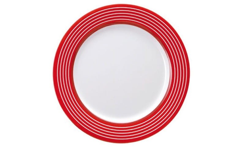 Talerz 25,5cm Gimex Melamina Trendline Red