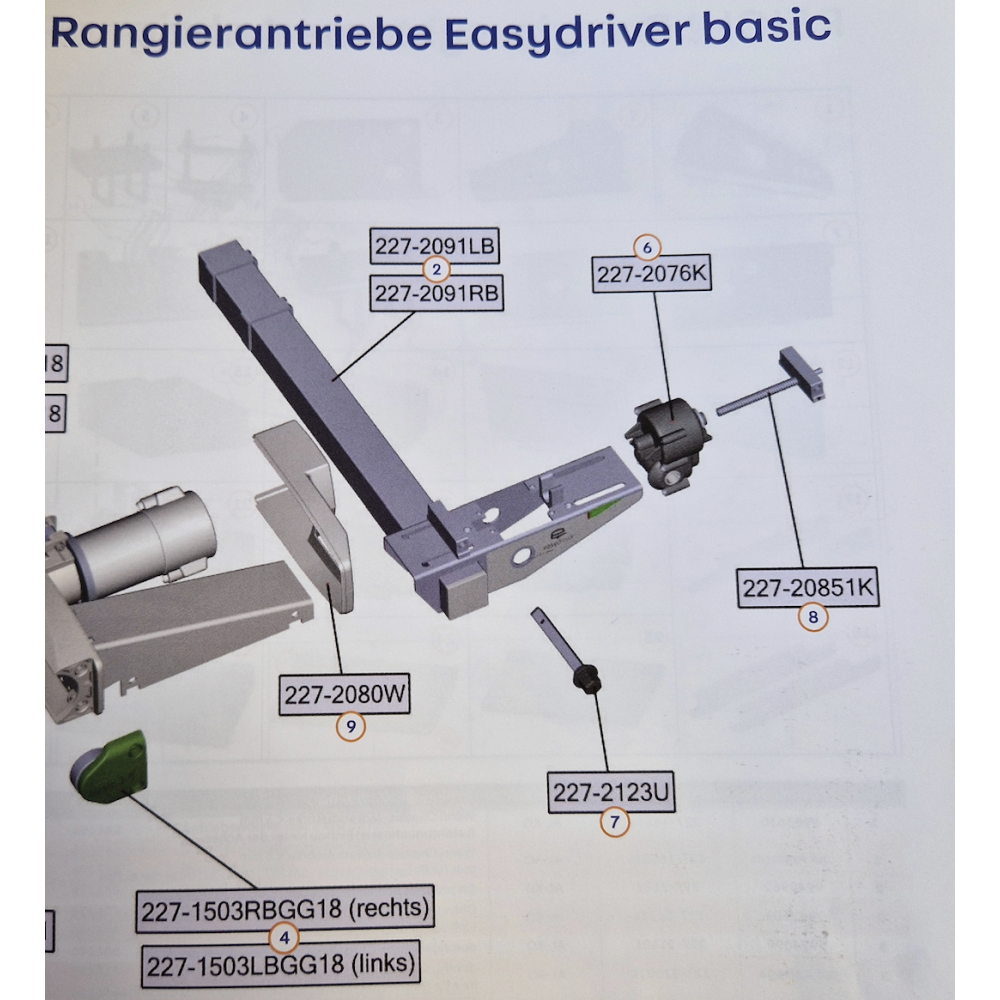 Trzpień do napędu movera reich easydriver 2szt.