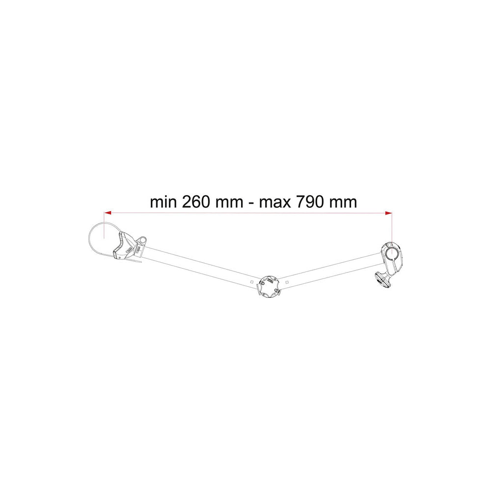 Uchwyt do bagażnika Bike Block Fiamma Pro S D3 Czarny
