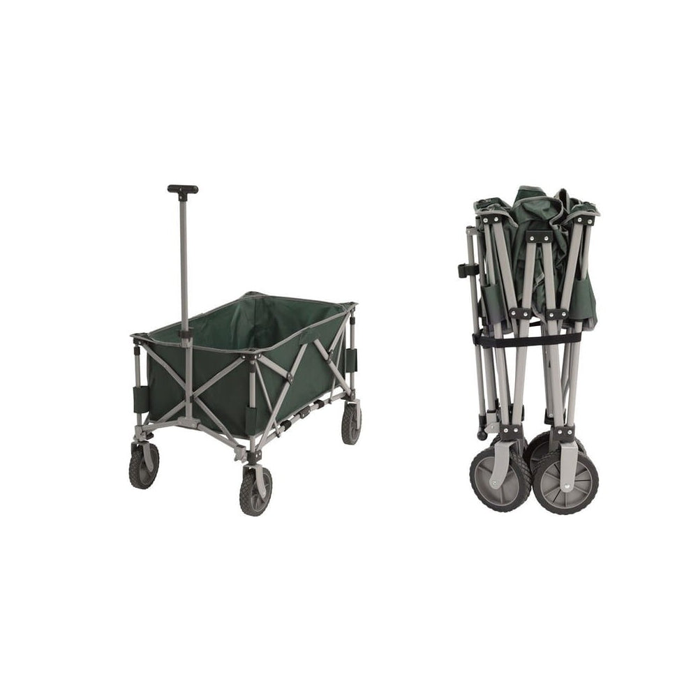 Wózek transportowy składany 101x55x62 cm zielony