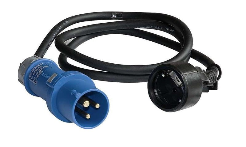 Wtyczka CEE 230V Gniazdo Kabel Przedłużacz 1,5m
