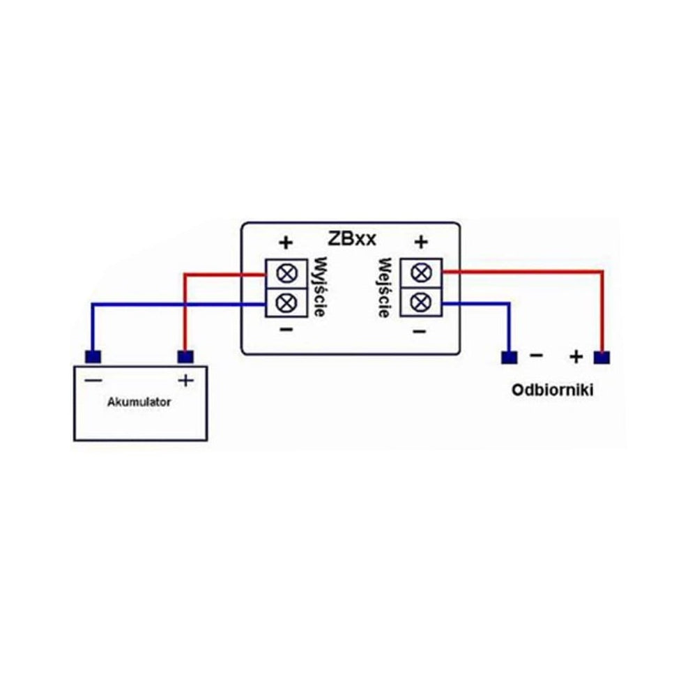 Zabezpieczenie akumulatora przed rozładowaniem ZB80 24V