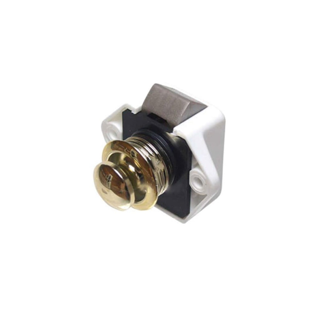 Zamek meblowy do przyczepy Push-lock Mini Złoty