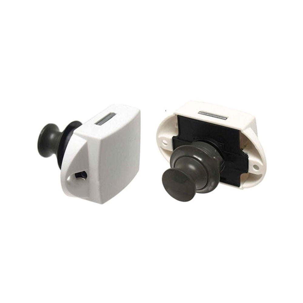 Zamek meblowy do przyczepy Push-lock Szary