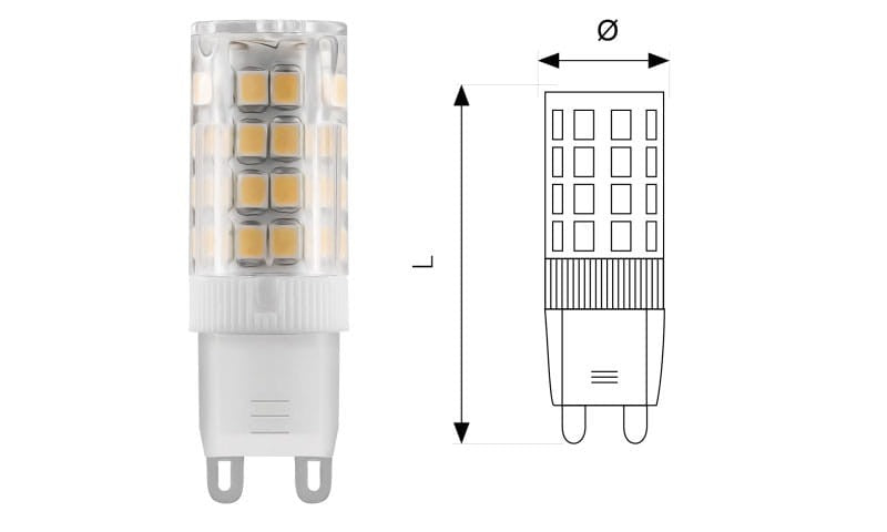 Żarówka LED G9 3,5W 230V Biała Ciepła Kamper