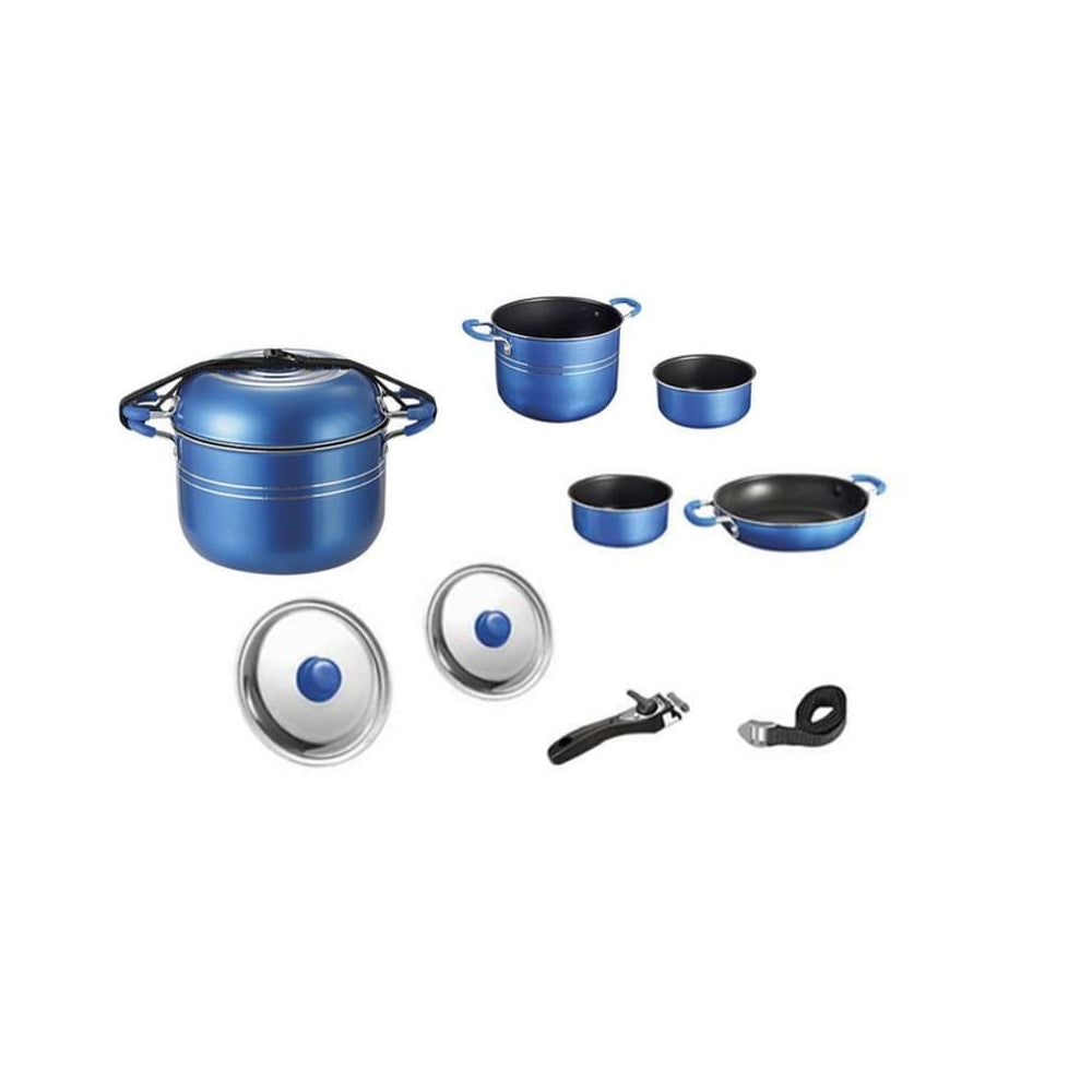 Zestaw garnków Skipper 8 szt Blue Alu